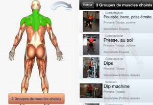 application iphone musculation
